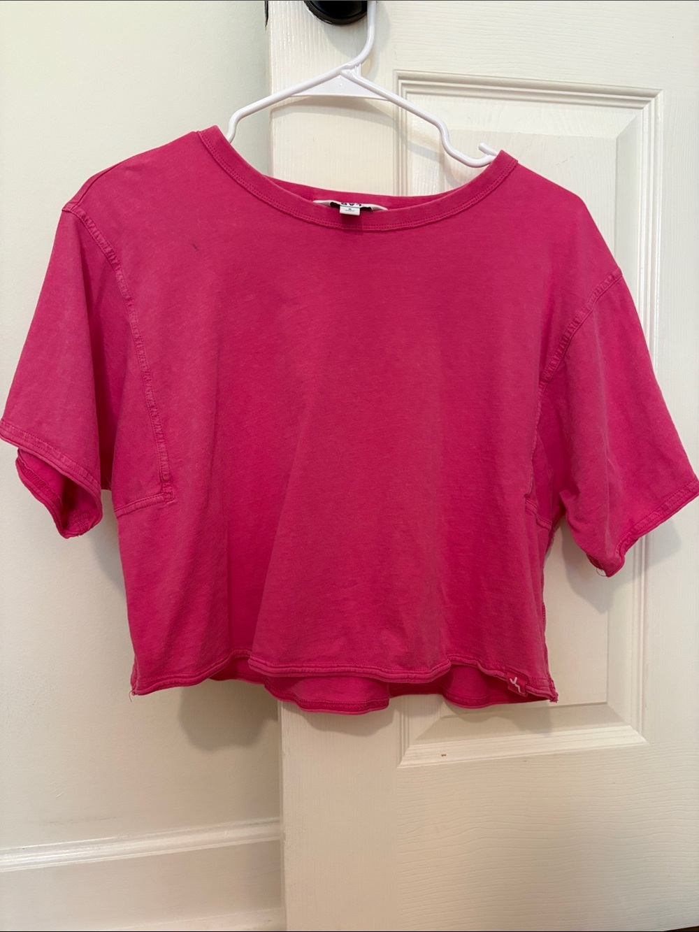 JoyLab Hot Pink Cropped Tee